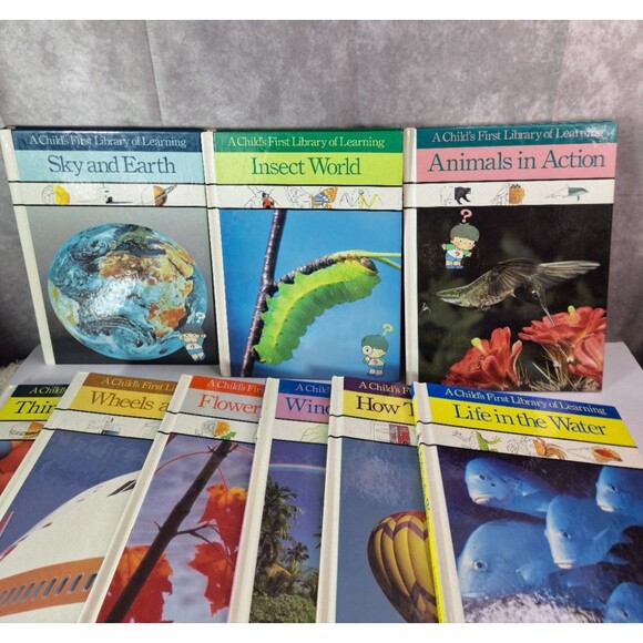 A Child's First Library Of Learning TIMELIFE Books 1988 Hardcover Set- Lot of 9 - Picture 4 of 7